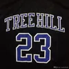 Sürüm Tree Hill Lucas Scott Filmi 23 Film Basketbol Jersey% 100% Jantın Yukarıda Dikişli Moive Black S-XXL