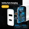 20W Speed ​​Charger PD Power Delivery Dual Port USB-A Type-C Fast Charge Block Plug för Apple Samsung