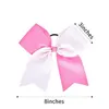 20Pcs/ 8" Two Toned Large Cheer Hair Bows Ponytail Holder Handmade for Teen Girls Softball Cheerleader Sports bow