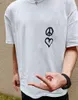 Брендовая футболка Collab, белые повседневные футболки с короткими рукавами, хлопковые футболки для мужчин и женщин, уличная одежда в стиле хип-хоп MG220163286p