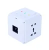 Multifunction Surge Protection AC Power Extension Cord Socket White