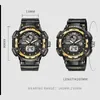 Sportuhr für Männer Militäruhr Mode Weiße Stunden 50m Wasserdichte Leuchtende Hände Armbanduhren Digital 8045 Männer Uhren Quarz 220407