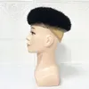 4mm Afro Kinky Curl Hair Replacing قطع الشعر البشري البكر الهندي للرجال السود في أمريكا