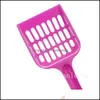 Supplies de toilettage pour chats Pet Home Garden Litter Pherst Nettowning Tool Plastic Scoop Cats Sand Nettoying Products to DHDSK