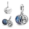 Autentici pandenti in argento S925 da donna fai-da-te che realizzano gioielli di lusso adatti collane con bracciali Pandora ciondoli di design di alta qualità con scatola