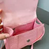 Mode Damen Handtaschen Frauen Schulter Messenger Taschen Hochwertige Leder Geldbörsen Rosa Krokodil Muster schwarz