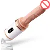 Vibromasseur télescopique entièrement automatique pour femmes, avec grand gode, pénis, télécommande sans fil, masturbateur féminin, jouets sexuels pour adultes