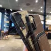 Дизайнерские коричневые кожаные чехлы для карточек с цветами для iPhone 14 13 12 11 Pro Max X Xs Xsmax Samsung Galaxy S Note 20 21 22 S20 S21 S24825155