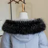 Hiver fausse fourrure col femmes pour capuche vison châle vers le bas écharpe chaud décor accessoires