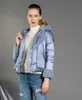 Women's Jackets Obrix Fashion Female Duck Down Filler Jacket Hooded Shortened Casual Style Streetwear Outerwear For Women