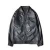 Mężczyźni skórzana kurtka Sprężyna czarna miękka sztuczna menu Kurtka Hip Hop skórzana męska męska torby uliczne odzież L220801