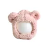 Vinterbarn Bunny Hat Söt plysch varm babyhatt för pojke tjej imitation lamm ull spädbarn beanie barn mössa 1-3 år 220514