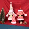 Wine Bottles Cover Party Knitted Clothes Belt New Christmas Decorations Santa Bottle Covers Xmas Gifts Home Table Ornaments 6 9gl Q2