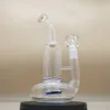 10 Zoll klare Glasbongs Shisha Tornado Perkolator gedrehtes Filterrohr Bohrinseln Bubbler Wasserpfeife Bong 18 mm Drachenklauenschale