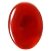 Natural Red Carnelian Oval Oval Plecial Gemstone Cabochons Healing Chakra Crystal Agate Kamień Koralik Cab Pokrywy Brak otworu dla biżuterii