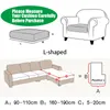 Elasticiteit Gedrukte bankkussenafdekking meubelbeschermer stoel slipcover spandex bank voor woonkamer1 2 3 4 220617