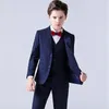 Primavera Top Quality Big Boys Abiti scozzesi da sposa Adolescenti Bambini Abito da smoking formale Bambini Blazer Costume da spettacolo per festeH152 220808