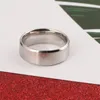 Wedding Rings Stainless Steel Simple Design Plain Gold Silver Black Plated For Trendy Men Woman Jewelry Gift Wynn22