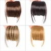 Clip In Hair Bangs With Fringe Hair Extension Natural Hairpieces Straigth Neat Bang