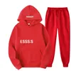 Designer NYTT TRACKSUT ESS Märke tryckt sportkläder Män 19 färger varma två stycken Set Loose Hoodie Sweatshirt Pants Set Hoodie