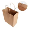 30PCS/lot 4 size kraft paper bag with handles for Wedding Party Fashionable clothes Gifts Multifunction Wholesale 220420