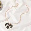 Chains Oil Hook Drops Chain Pendant Large Clavicle Couple Cartoon Personality Love Necklaces & Pendants