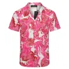 Designer Shirts Mens Fashion Hawaiian Floral Print Bowling Shirts Men's Short Sleeve Dress Shirts Beach Shorts Plus Size