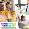 New Fidget Toy Slug Articulated Flexible 3D Slug Fidget decompression Toy All Ages Relief Anti-Anxiety Sensory Toys for Children Aldult