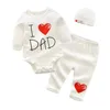 Clothing Sets Baby Girl Clothes Boy Born Children's Suit Three-piece One-piece Long Pants Hat CHD10106
