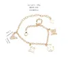 Design di lusso Braccialetti Marca Lettera Bracciale Catena Donna Placcato oro 18 carati Crysatl Strass Perla Polsino Catena a maglie Coppia Regali Accessori Jewerlry 9Style