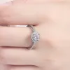 Ailmay deslumbrante noivado brilhante anéis