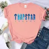 Trapstar Undersea Blue Printed Tshirt Women Summer Treptable Discal Short Street Hip Hop Tee Teee Tops 220707