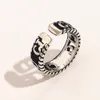 Europe and America Designer Rings Women Love Charms 925 Silver Plated Copper Finger Adjustable Ring Luxury Wedding Jewelry Supplie7814088