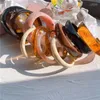 Bracciale grande colorato punk vintage resina spessa acrilico geometrico triangolo irregolare quadrato per gioielli da donna braccialetto Inte22