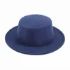 Vintage petit bord chapeaux femmes hommes feutre Fedora chapeau plat haut chapeau femme Fedoras homme automne hiver casquette femmes hommes casquettes fête noël