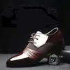 Chaussures en cuir verni noir pour hommes italiens, marques oxford formelles de mariage, chaussures habillées à bout pointu