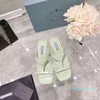 Kvinnor sandaler söta godis flip-flops Italy varumärke kohud pärla fårskinn kvinna sommarskor sandal små platt klackar dans del