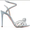 Namn märkesdesign sko kvinnor pumpa sandal sexig strass skor ankel rem varumärke höga klackar celeste glitter läder sandaler med original låda