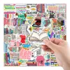 Wrap Cadeau Wrap 50pcs Autocollants de lecture mignons pour cahier Scrapbook Papeterie Kscraft Ordinateur Livre Autocollant Scrapbooking Matériel Artisanat