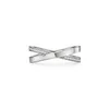 Designer Gift Love Ring for Women x Cross Band Diamond Rings T Wedding Par Rings smycken med låda