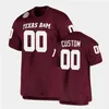 XFLSPCOLLEGE 2022 Neuer Stil Custom Texas Am Aggies genäht Baseball -Trikot 36 Wyatt Tucker 37 Ty Sexton 41 Jack Hamilton 44 Will Rizzo 45 Robert