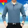 Polos Men de printemps Solide Solid Long Sheive Man Fashion Man Shirt Down Slim Fit Shirts Male Breathable High Quality Tops E355MEN'S MEN'SMEN'S