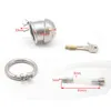 NXY Chastity Device Male Stainless Steel Alternative Toys Short Lock Plastic Silicone Urethral Dilator Horse Eye Irritation 0416