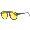 Модный винтажный круглый стиль оттенок океана солнцезащитные очки мужчины женщины заклепки бренд дизайн солнечные очки оптом