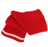 Kids Winter Scarf Solid Color Knitted Soft Scarves Wrap for Toddler Boy Girls Christmas New Year Wearing