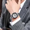 Factory Price Reloj Hombre Customized Brand Watch Wrist Waterproof Chronograph Wristwatch Luxury Men Quartz Watch