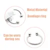 Metal Cock Ring Penis Erection Stainless Steel Glans Stimulating Cockrings Delay Ejaculating sexy Toys for Men 6 Sizes