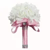 bouquet di rose bianche blu