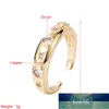 Internet Celebrity Same Simple Constellation Shape Design di apertura dell'anello color oro placcato in rame regolabile