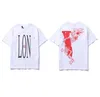 2023 High-quality men's T-shirts women's tops summer high-end V letter printing ins trend men and women the same style